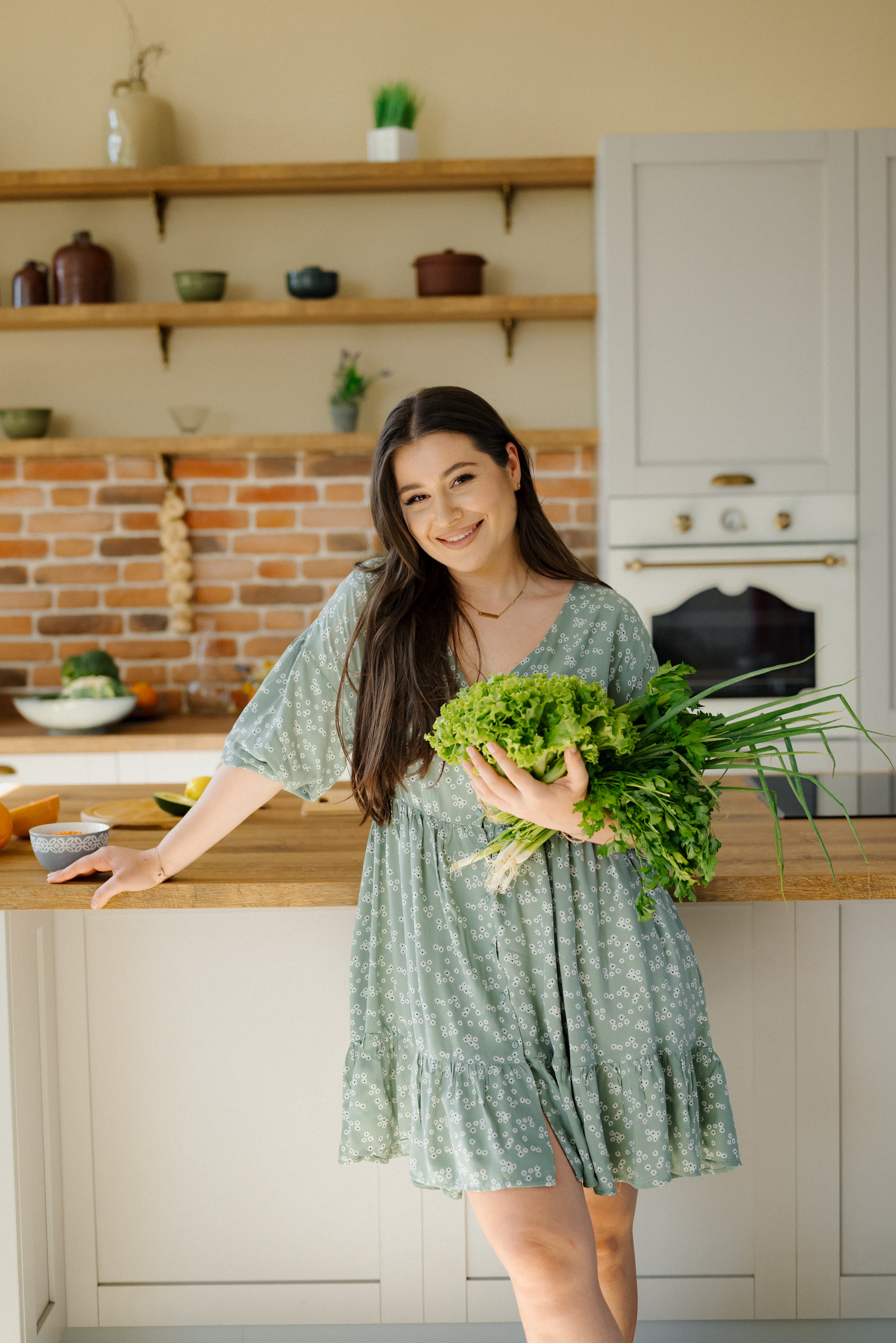 Tatiana at work in the kitchen